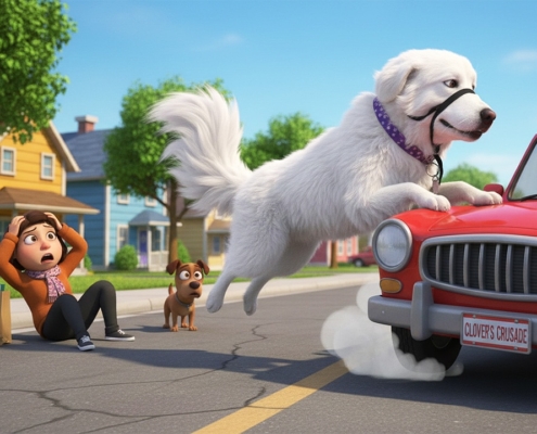 Clover stopping traffic