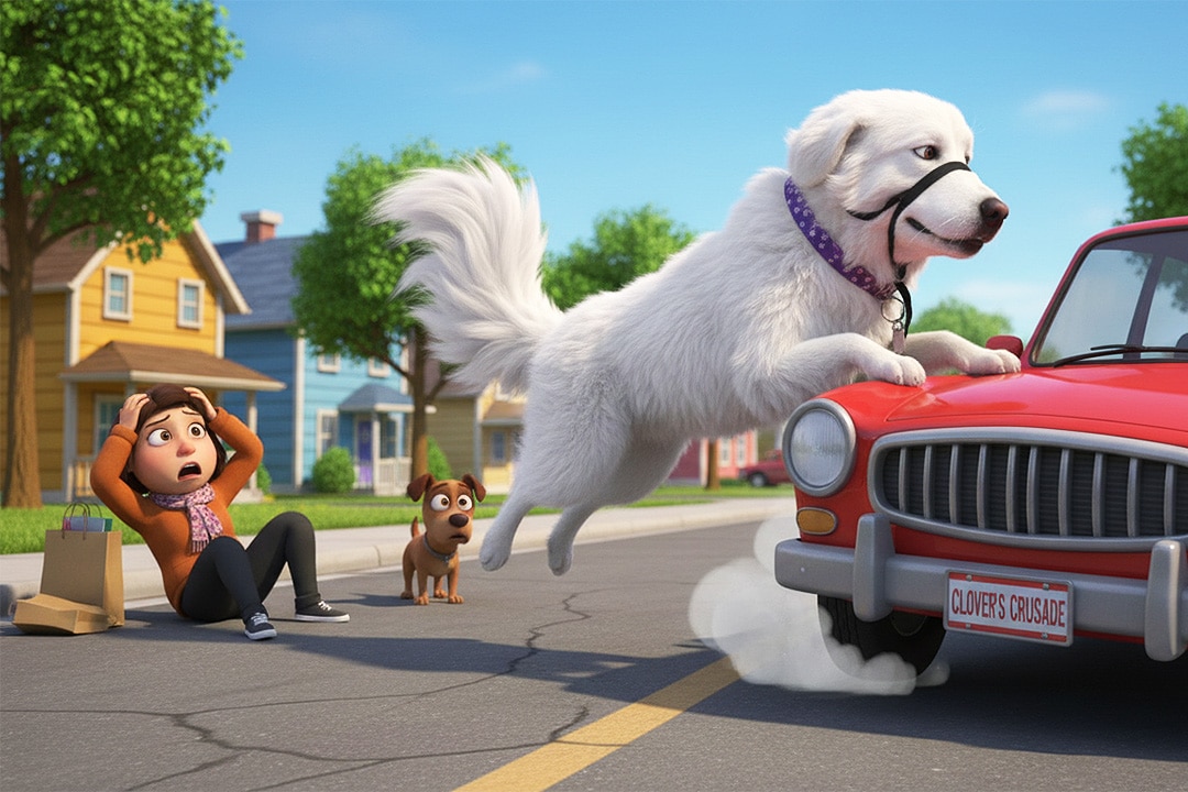 Clover stopping traffic