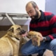 Vet, Baturalp Oghan, with the mother and puppy